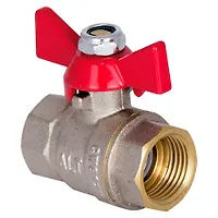 Кран шаровой Tebo полный проход ВН/ВН 1/2" бабочка (16/128)