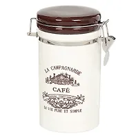 Банка для сыпучих продуктов, доломит, 0.75 л, с крышкой, Daniks, Кафе, HC8700B-N2 (296403)