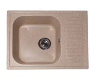 Мойка GranAlliance G-23   (630 х490мм) песочная с сифоном