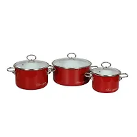 Набор из 3 пред.№03 "Bon appetit", (2л.\4л.\5л.) вишня. 8DB035S