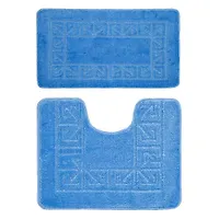 Комплект ковриков для в/к BANYOLIN CLASSIC из 2 шт 50х80/50х40см 11мм (голубой) 1/25