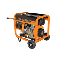 Генератор CARVER PPG- 7000DE дизель (LT-186FA, 5,0/5,5кВт, 220В, бак12.5л, э/старт, колеса, медь)