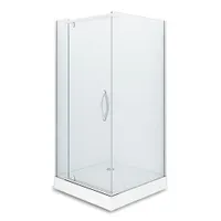 Душевое ограждение без поддона ALEX BAITLER AB214-90 (900*900*2000) прозрачное стекло