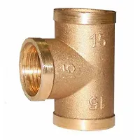 Тройник ОТМО 1/2" ВН латунь (120 шт)