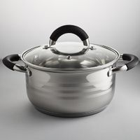 BE-199/2 Кастрюля из нерж стали со стеклянной крышкой (d=24; 6,5 л) (6)