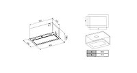 Вытяжка кухонная встраиваемая Haier HVX-BI664GW, белый с нержавеющей сталью
