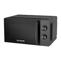 Микроволновая печь WILLMARK WMO-201MB (20л, 700Вт, механич.ПУ, ручка д/л откр.дв,6 ур.мощн., черная)