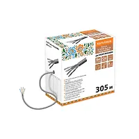 Кабель витая пара народный F/UTP Cat 5e 4х2х24AWG (305м) PVC, серый (SQ0107-0117)