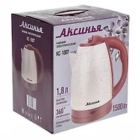 Чайник "АКСИНЬЯ" КС-1007 нерж., 1,8л, 1500Вт., бежевый