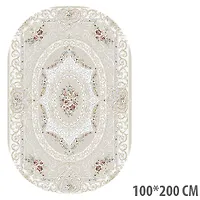 Ковер "ANGEL" 100*200 овал. - Q003A CREAM/CREAM