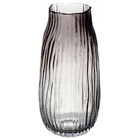 Ваза стекло, настольная, 26 см, Y6-6367, графит (426367)