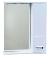 Зеркальный шкаф Монтана 60 с подсветкой, правое открывание