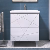 Тумба Vigo Edge 700-0-2 белый глянец (под умывальник 9696-70)