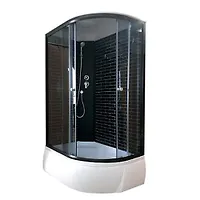 Душевая кабина Дана 24К R 120*80*215 правая высокий поддон, ЧЕРНЫЕ КИРПИЧИКИ ( 3 места)