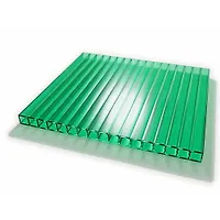 Сотовый поликарбонат 2,1м x 6м x 6мм зеленый SKYGLASS