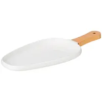 Тарелка lefard "Native" с дерев. ручкой овальная 33,5*14,5*2,4 см 761-086