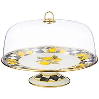 Тортовница agness с крышкой, серия лимон, диа.30см 950-559
