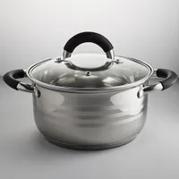 BE-198/2 Кастрюля из нерж стали со стеклянной крышкой (d=22; 5,0 л) (6)