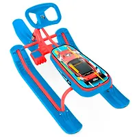 Снегокат Игрушка "Тимка спорт 1+" ТС1+/SC "Nika kids sportcar" (красный каркас)