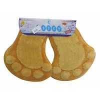 Коврик "Лапки" 45х65см желтый