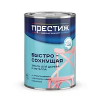 Грунт-эмаль по ржавчине БЫСТРОСОХНУЩАЯ черная 1,9кг. "ПРЕСТИЖ"
