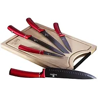 Burgundy Metallic Line Набор ножей 6пр. арт.2552-BH