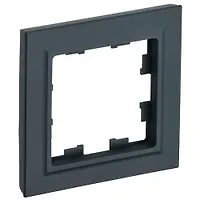 BRITE Рамка 1-местная РУ-1-БрГ графит IEK
