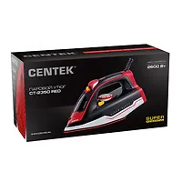 Утюг Centek CT-2350 RED (красн) 2600Вт, КЕРАМИЧЕСКАЯ подошва, ВЫСОКАЯ МОЩНОСТЬ, 300 мл