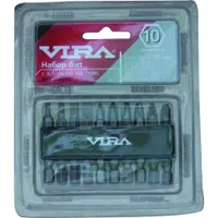 303253 Набор бит 50мм  с клипсой на пояс "VIRA" (10шт)