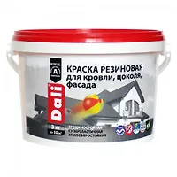 Краска резиновая для кровли,цоколя,фасада 6кг. БАЗА С "DALI" (20741)