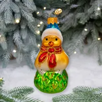 Ёлочное украшение Коломеев Зимняя птичка, в подарочной упаковке, h- 11,5 см ФУ-760