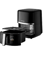 Аэрогриль BRAYER 2033BR, 1350Вт, 6л, t. 200С, съемная решетка, таймер, LCD-дисплей, 8 программ