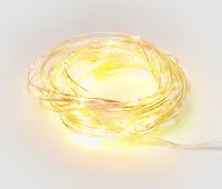 Гирлянда светодиодная на батарейках ULD-S1000-100/SCB/3AA WARM WHITE IP20 DEW UL-00005482