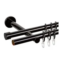Карниз мет. АС МАРТ Денс d19/19 мм Черный 1,6 м