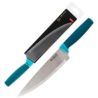 Нож с рукояткой софт-тач VELUTTO MAL-01VEL поварской, 20 см, т.м. Mallony арт.005524