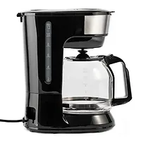 Кофеварка Centek CT-1147 (черн/сталь) капельная 900Вт, 1800мл, капля стоп, подогрев, съемный фильтр