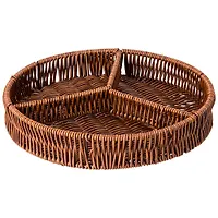 Корзинка-менажница коллекция "Натурель" 3 секции 25х4,5 см 109-306