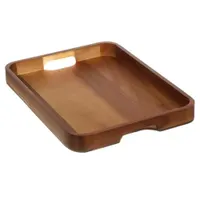 Поднос акация, 38х27.7х3.6 см, прямоугольный, с ручками, ST28638A (480438)
