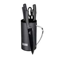 Carbon Pro Metallic Line Набор ножей на подставке 7 пр. арт.BH-2600