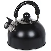 Чайник нерж 2,5л со свистком, мет ручка матов черный Daniks GS-04001 (355352)