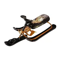 Снегокат Игрушка Nika Ника кросс СНК/Л2 с леопардом золотистый каркас