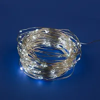 Гирлянда светодиодная на батарейках ULD-S1000-100/SCB/3AA WHITE IP20 DEW UL-00007186