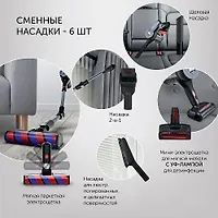 Пылесос портативный PVCS 7090 HandStickPRO Aqua (POLARIS), Жемчужно-серый