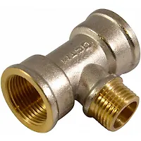 Тройник переходной 3/4"x1/2"x3/4" г/ш/г CTM CRT34M12