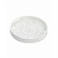 Поднос круглый WHITE LACE 30см арт.DMT005