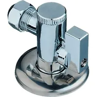 Кран шаровый угловой TRm 1/2"*3/8" с цангой на 10мм с отражателем 723 (тип L86)