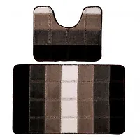 Коврик для в/к DKTX Comfort Quadro из 2 шт 60х100/50х60см 10мм (светло-серый) 1/25
