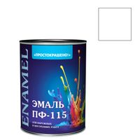 Эмаль "Простокрашено!" белая БАУ 1,8 кг