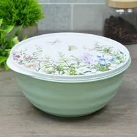 Миска Latina Homver 2,1л с крышкой с декором Цветущий луг 1117