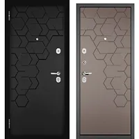 COMFORT PP (Антрацит букле, МДФ Черный мат. 9Е-184,МДФ Эмаль капучино 9Е-184) 2050х860 левая 70кг